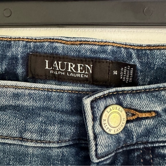 Size 14 Black Label Ralph Lauren Dark Wash Skinny Jeans - Picture 3 of 4